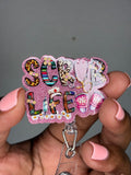 Scrub Life Babe – Glitter Badge Reel
