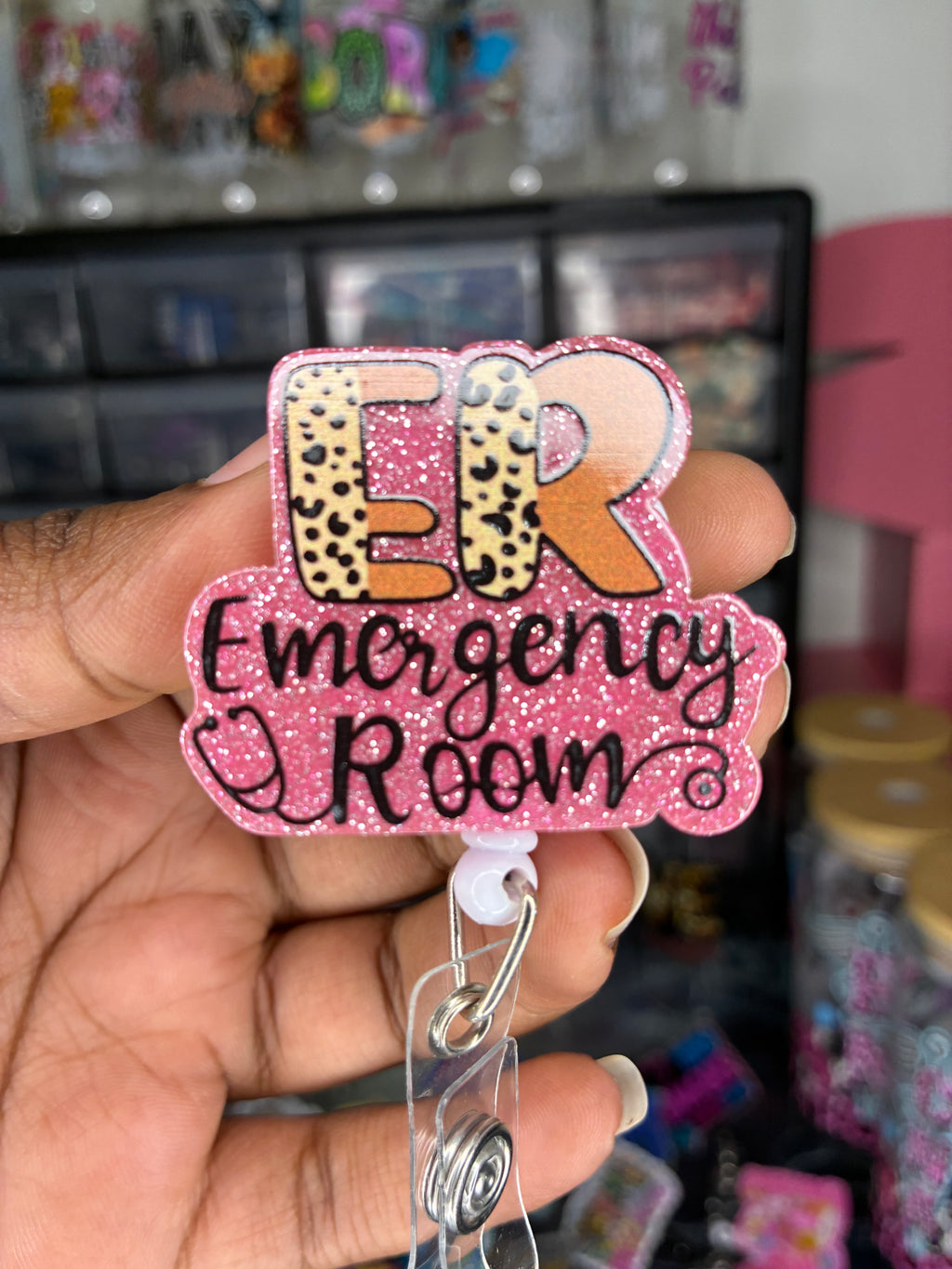 ER Emergency Room Badge Reel
