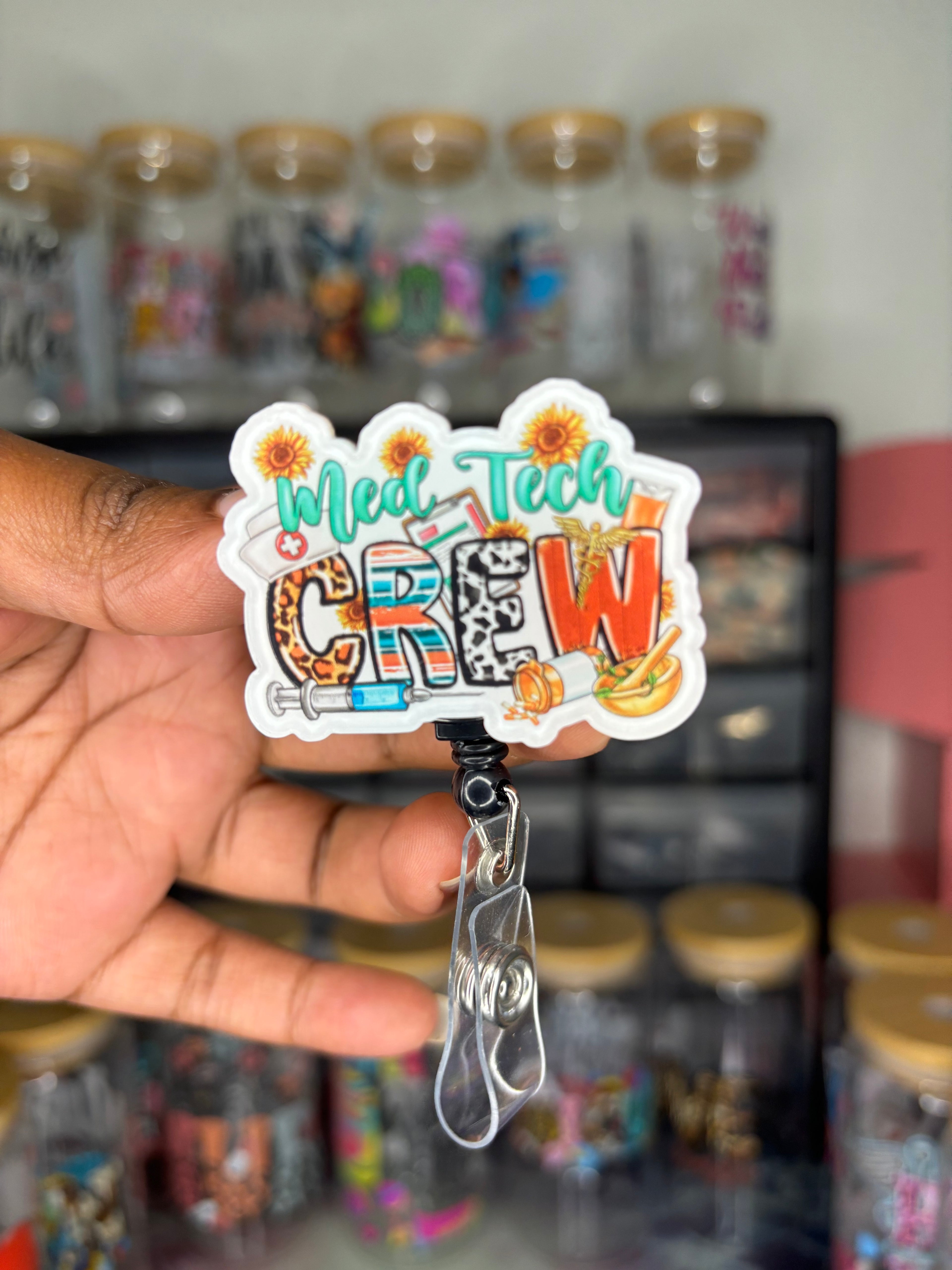 Med Tech Crew Badge Reel