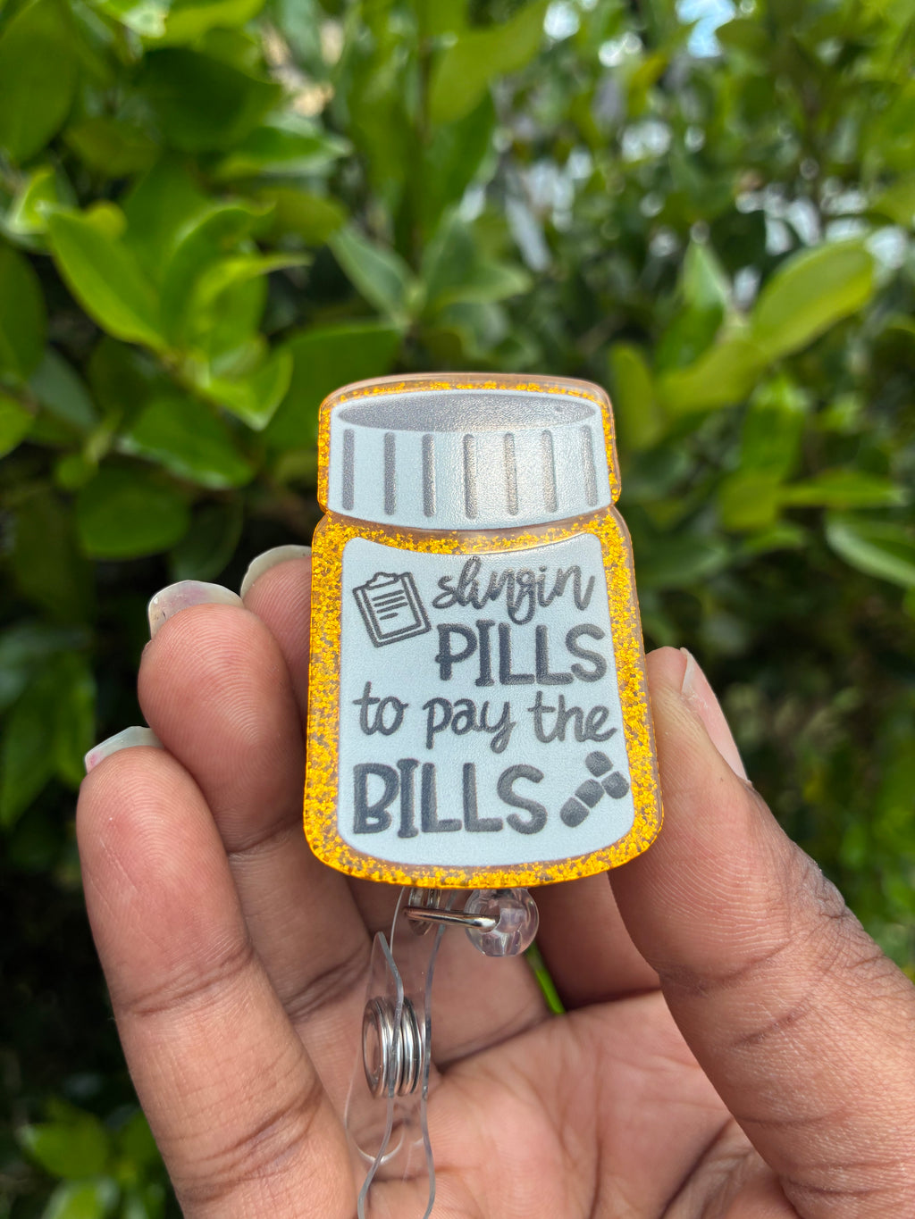 Slingin’ Pills – Pharmacy Badge Reel