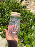 Cute Enough for a 12 Floral Nurse Glass Cup