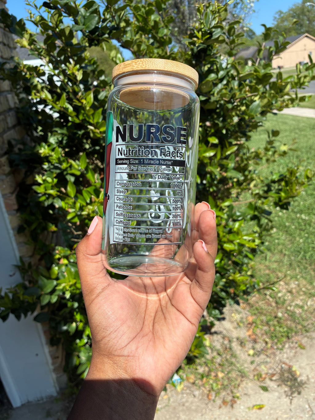 Nurse Life Glass Cup