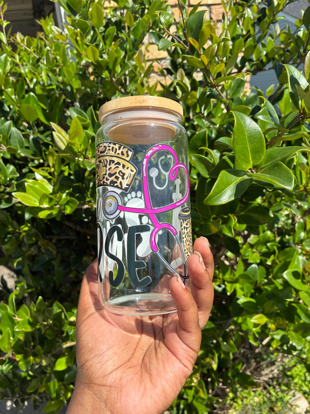 NICU Nurse Glass Cup