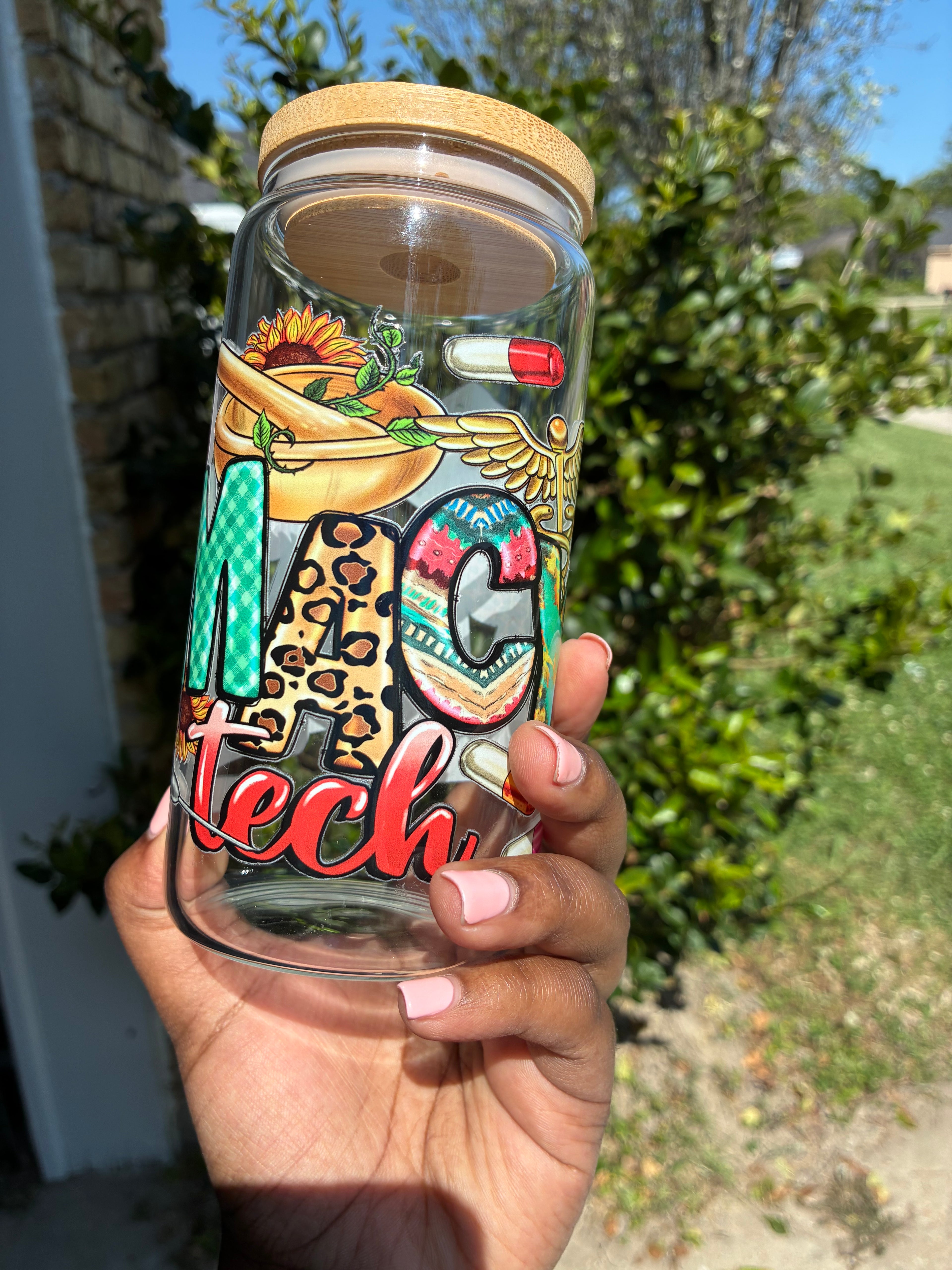 Pharmacy Tech Sunshine Glass Cup
