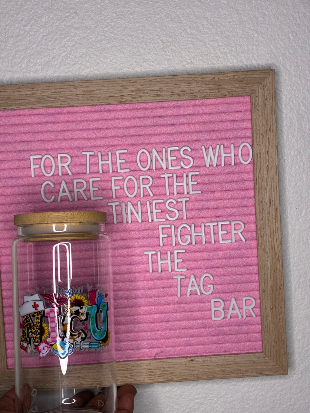 NICU Angel Nurse Glass Cup