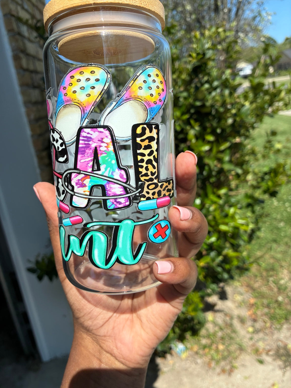 Med Assistant Glass Cup