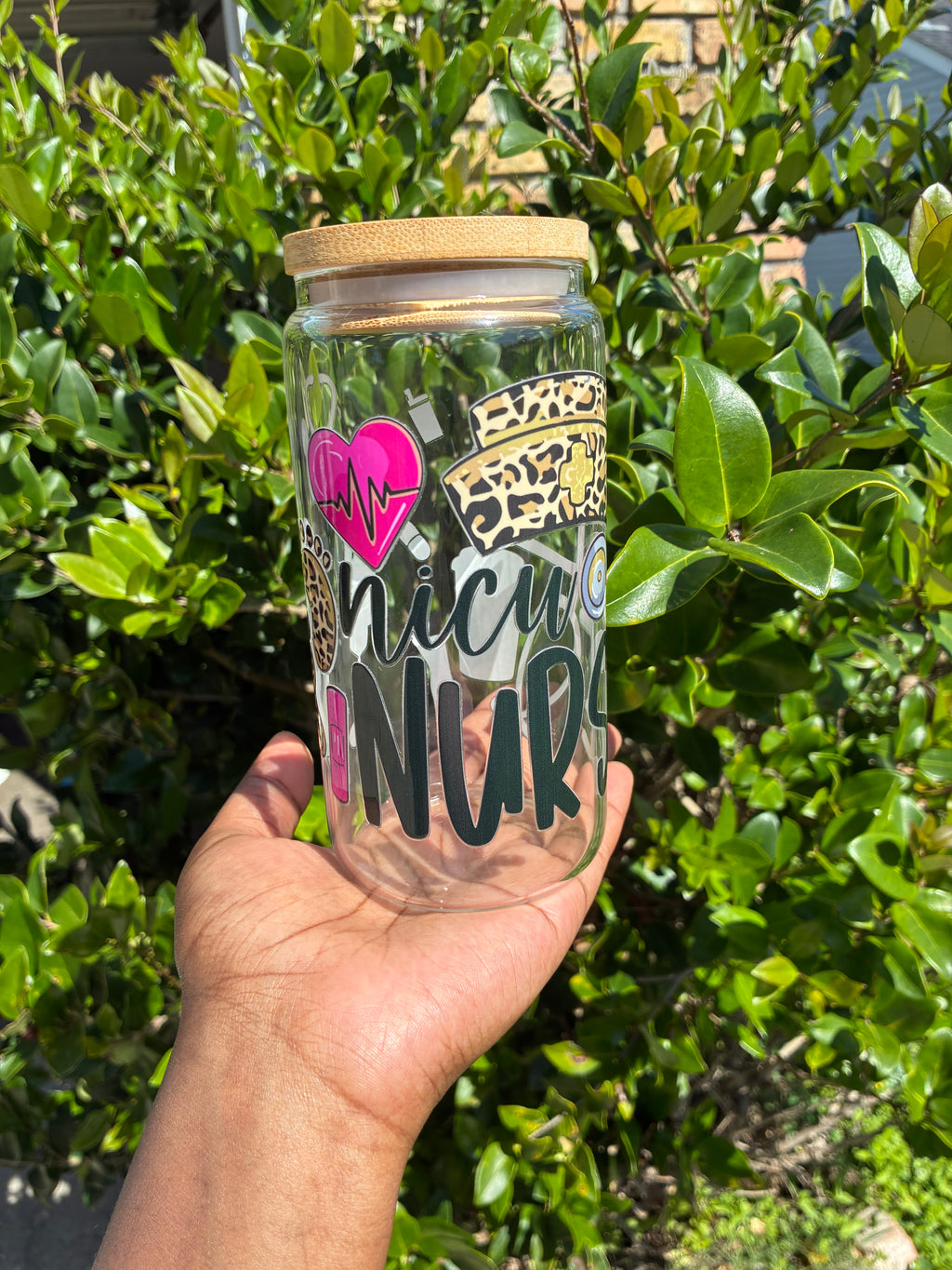NICU Nurse Glass Cup