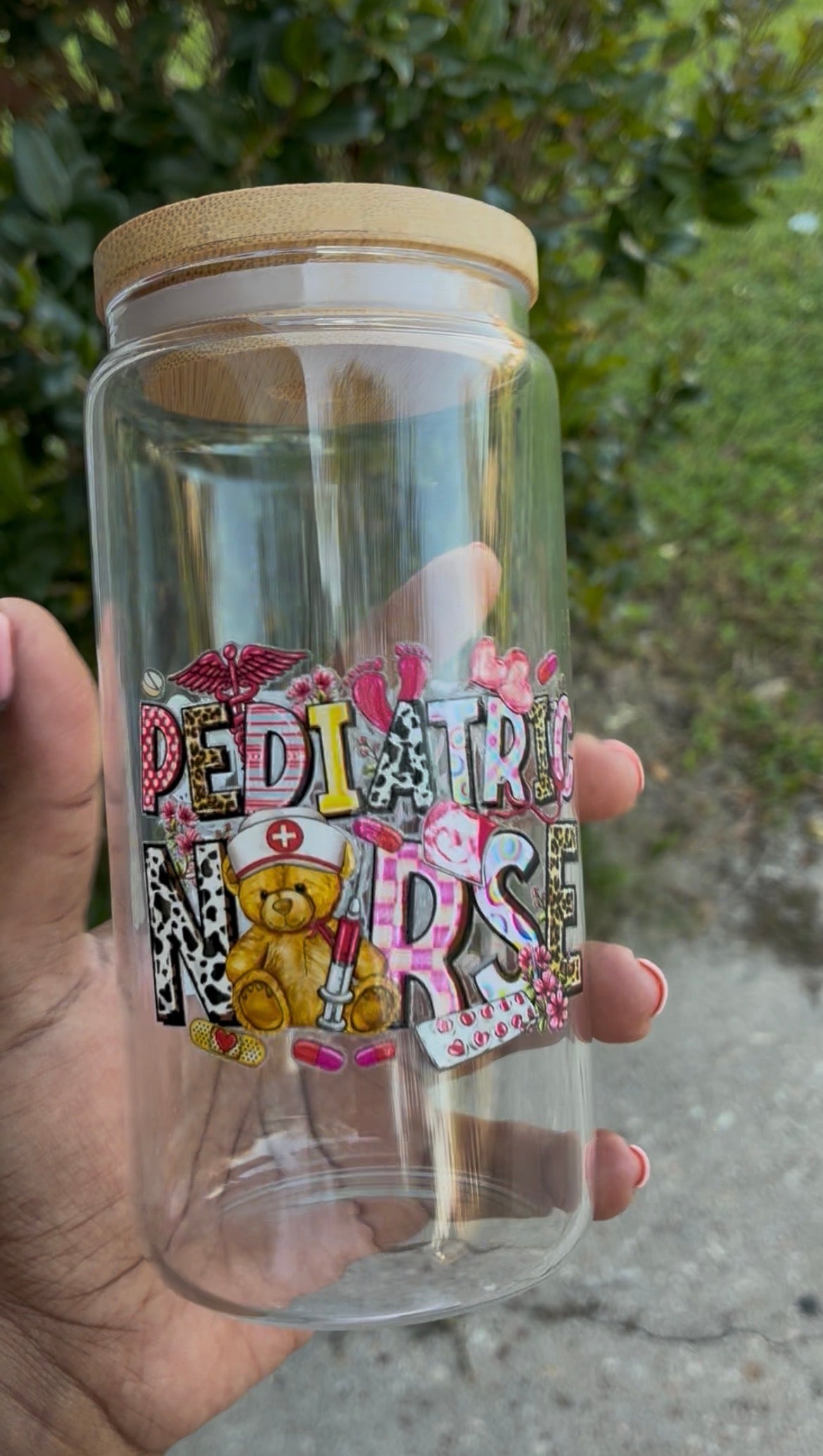 Pediatric Nurse Glass Cup