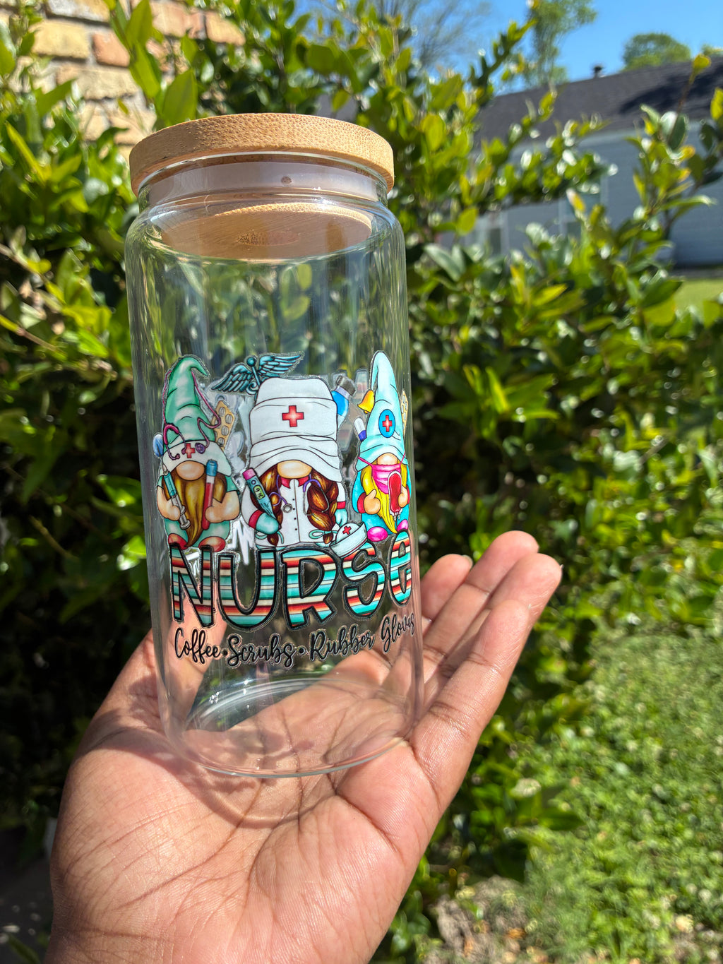 Nurse Practitioner Heart Glass Cup