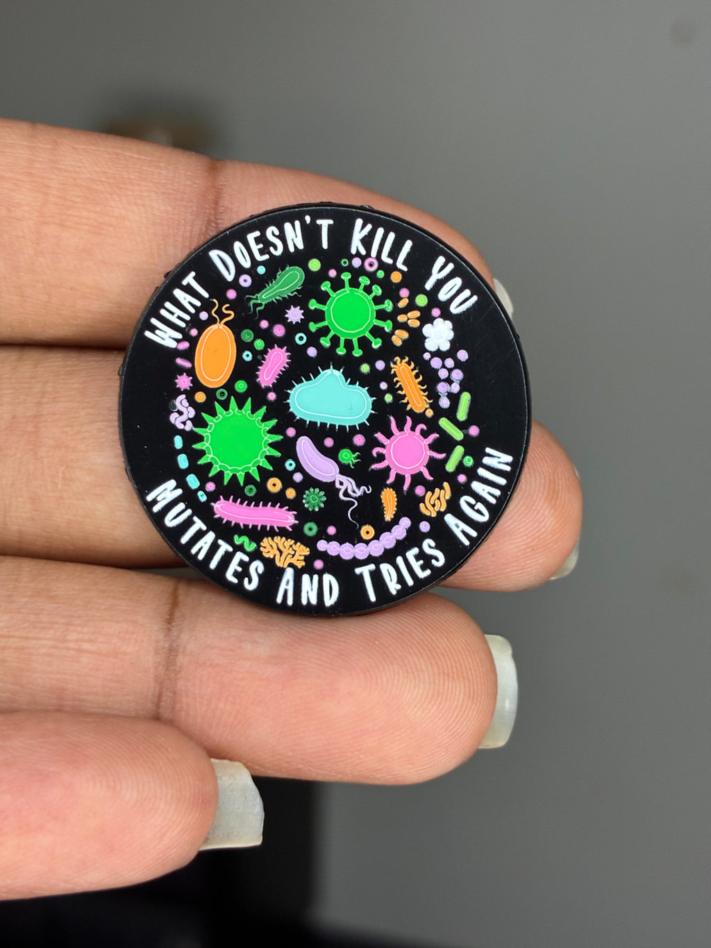 Mutates & Tries Again – Lab Humor Brooch