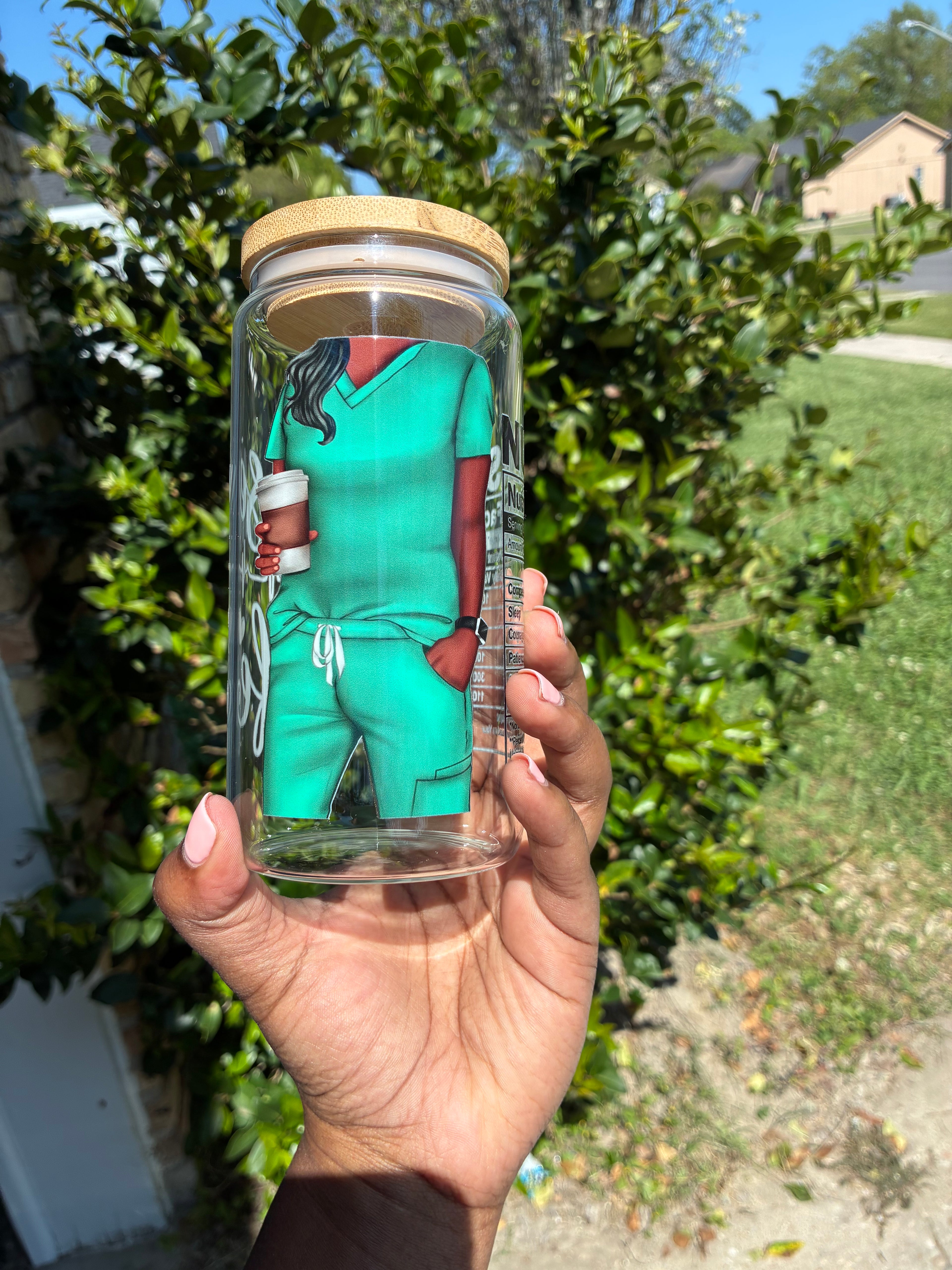 Nurse Life Glass Cup