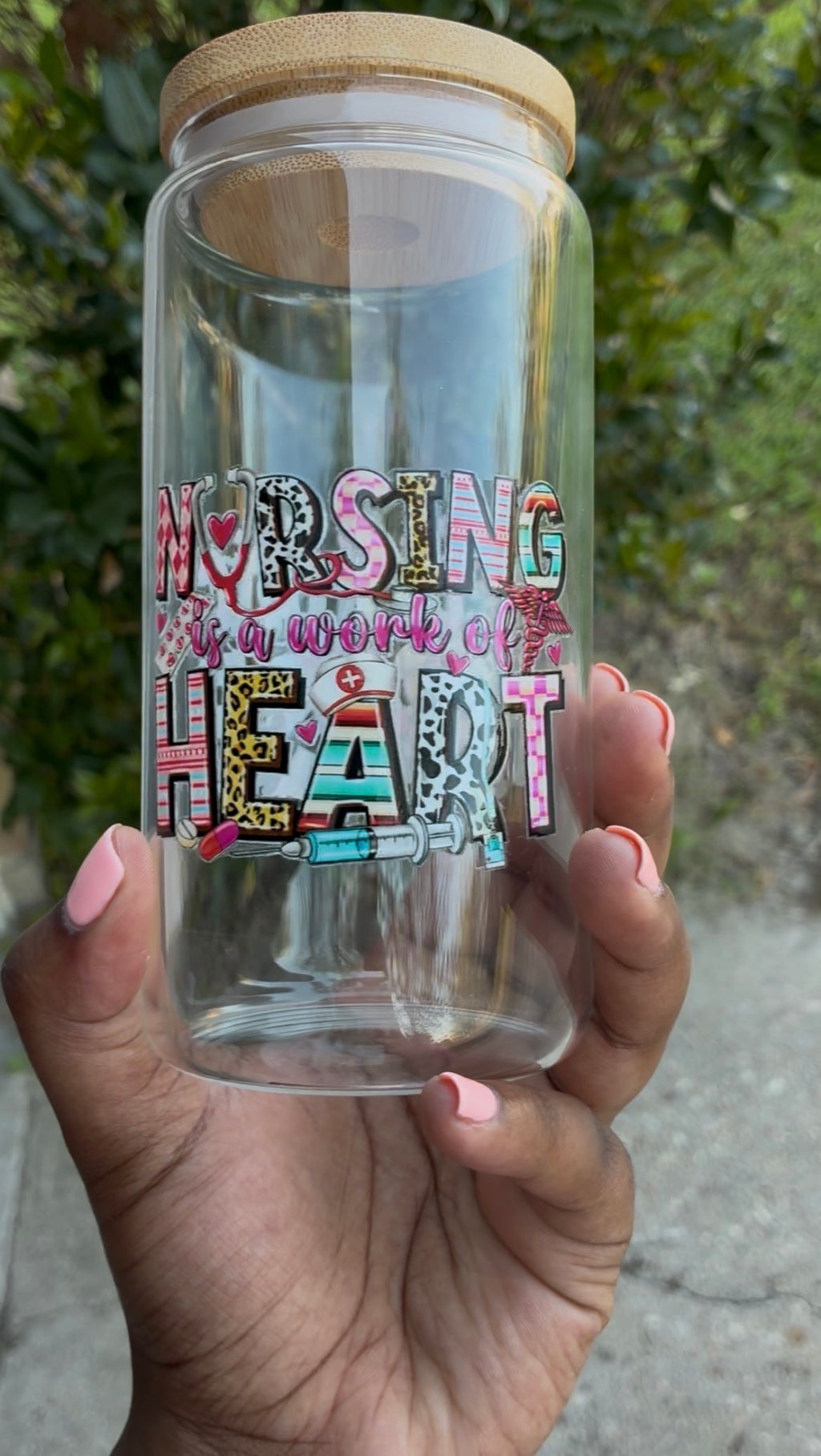 Pediatric Nurse Glass Cup