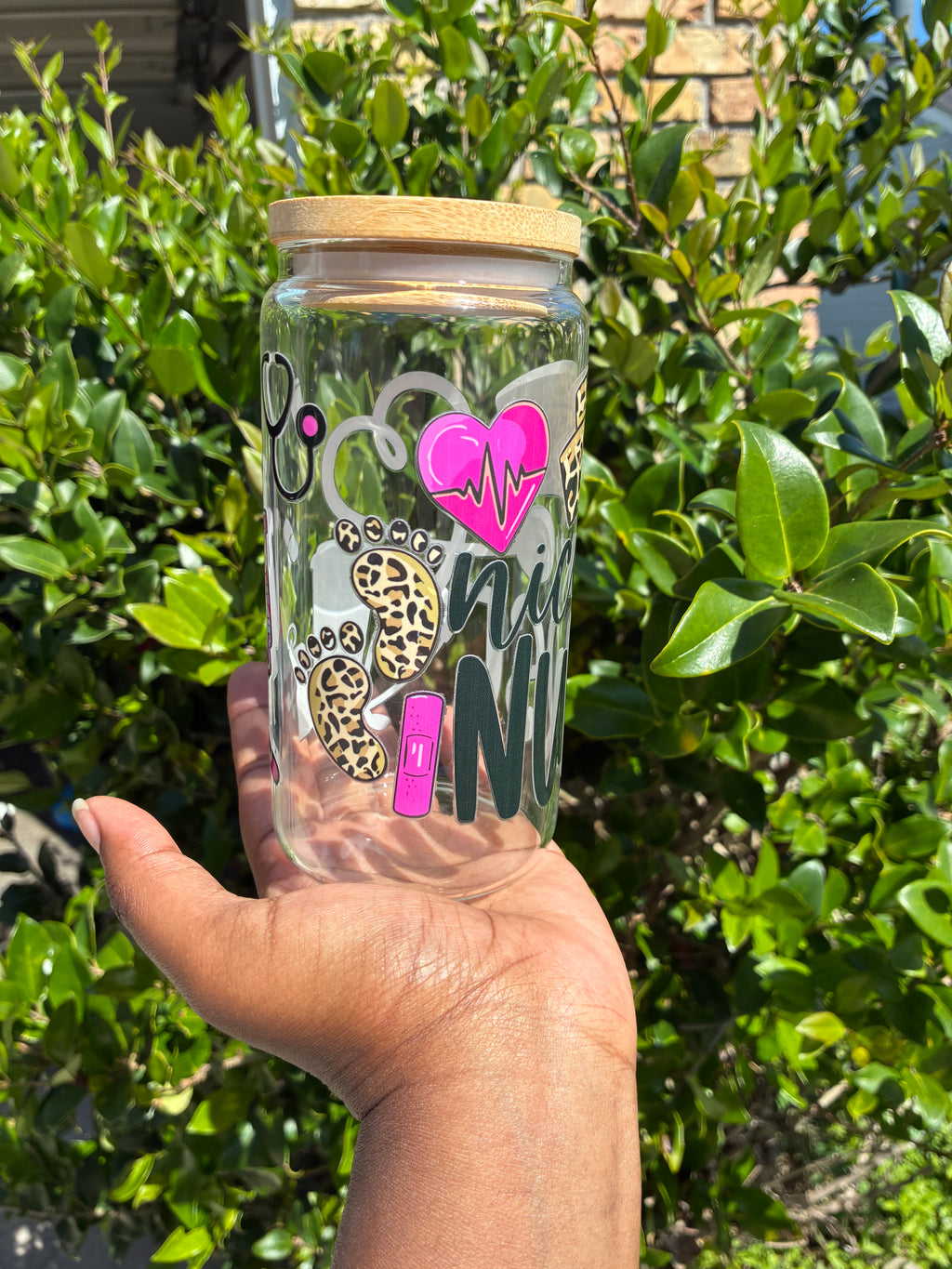 NICU Nurse Glass Cup