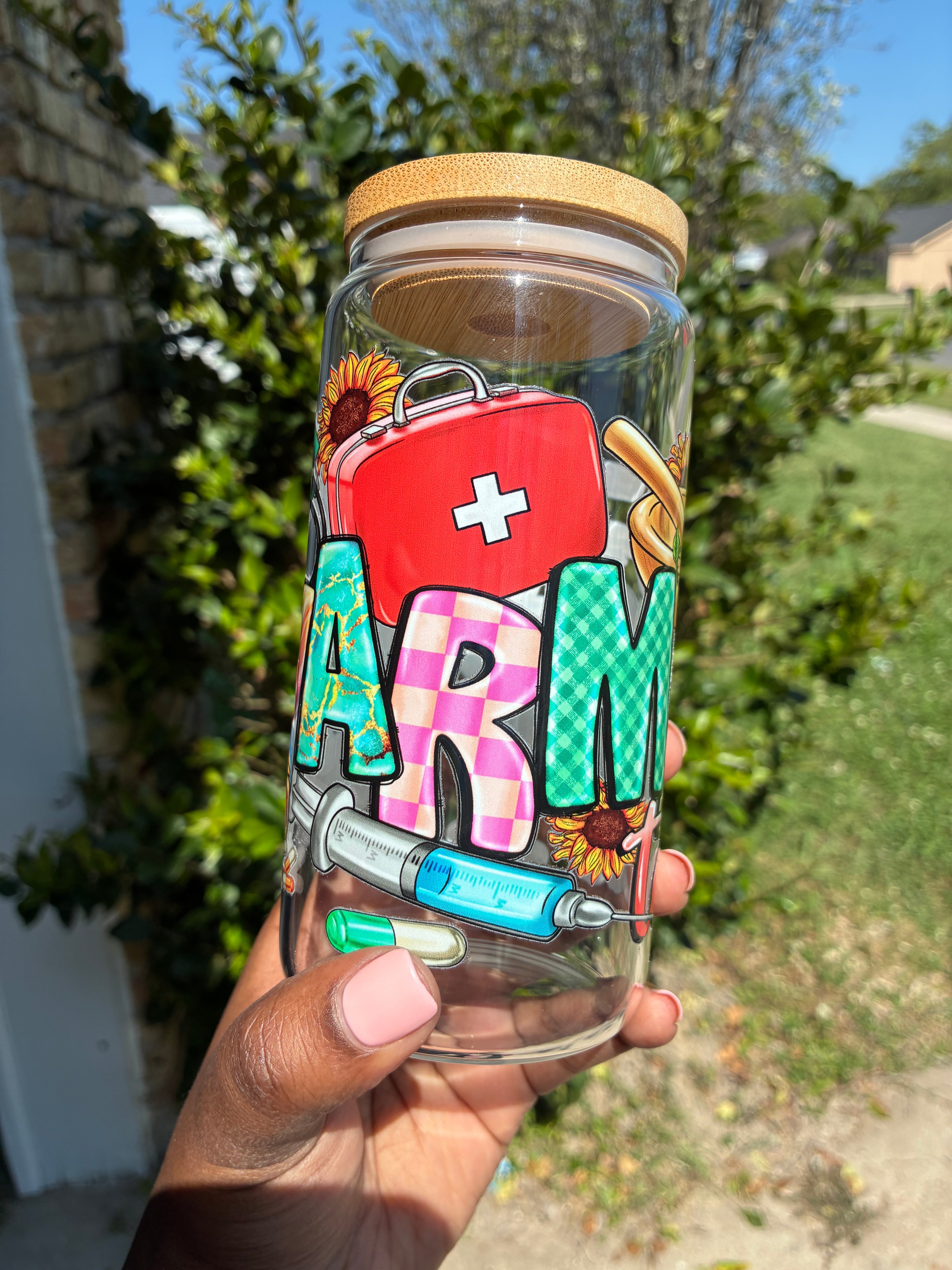 Pharmacy Tech Sunshine Glass Cup