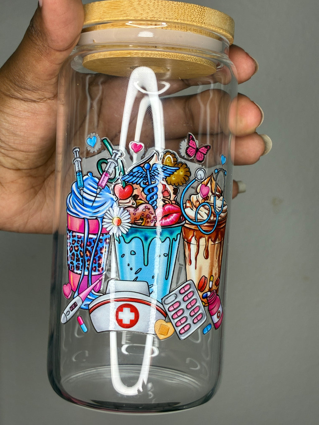 The RN Treat Yourself Glass Cup