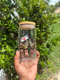 Leopard Love - Nurse Life Glass Cup